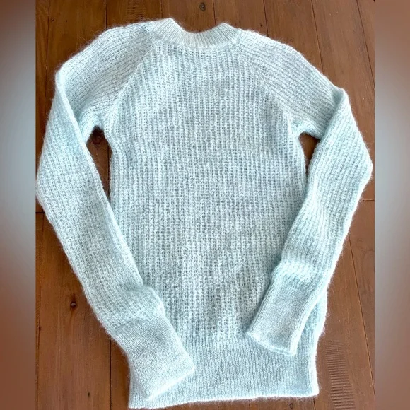 💔 SOLD BALMAIN women blue mohair blend sweater - Picture 2 of 5